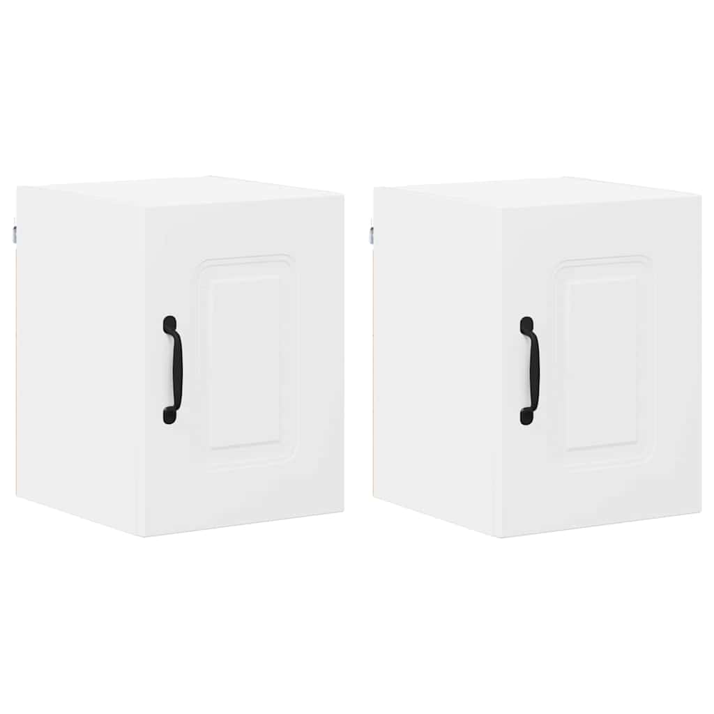 Vægskab til køkken 2 pcs Hvid 30 x 31 x 40 cm Konstrueret træ