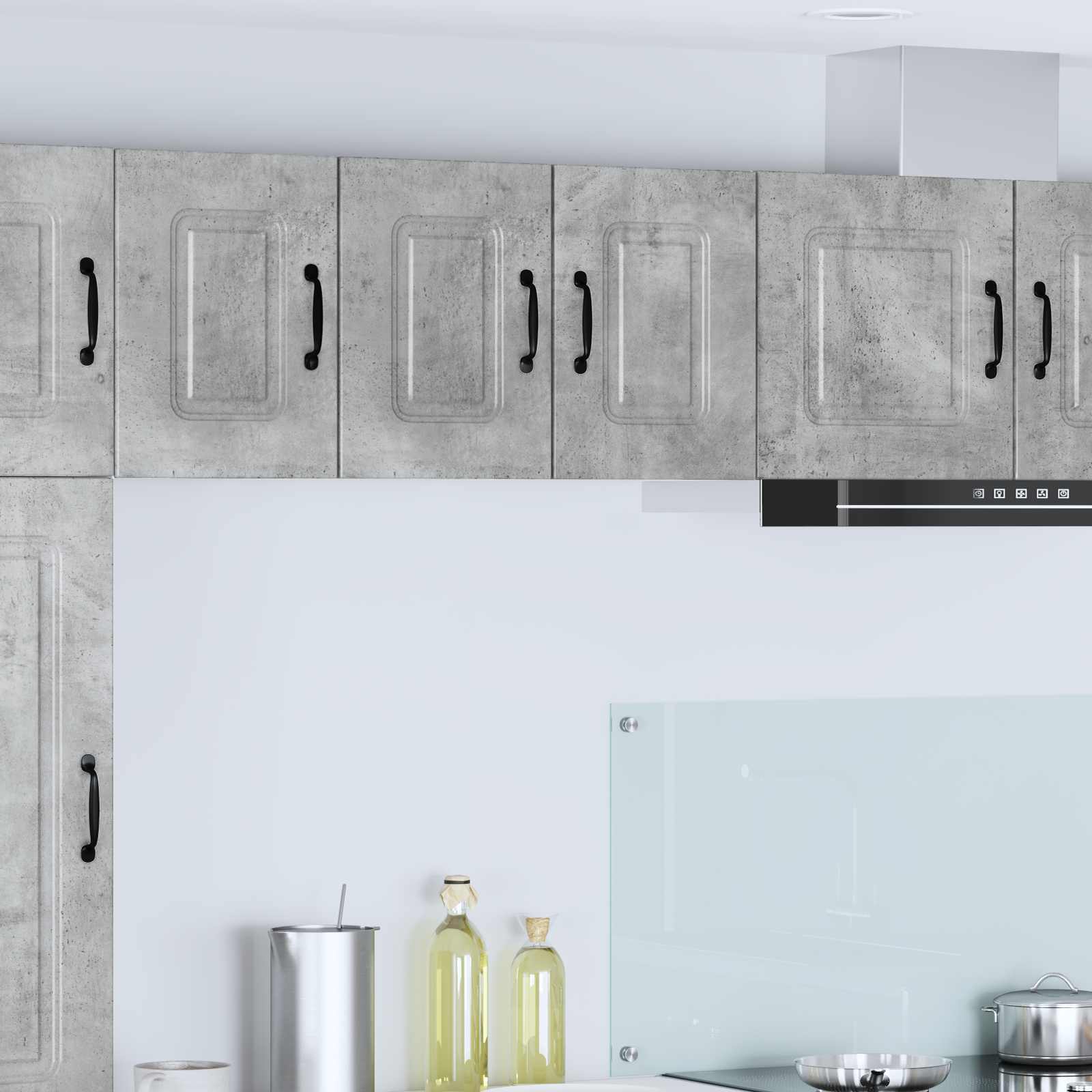 Panel til opvaskemaskine Kalmar 2 pcs Beton Grå 30 x 31 x 40 cm