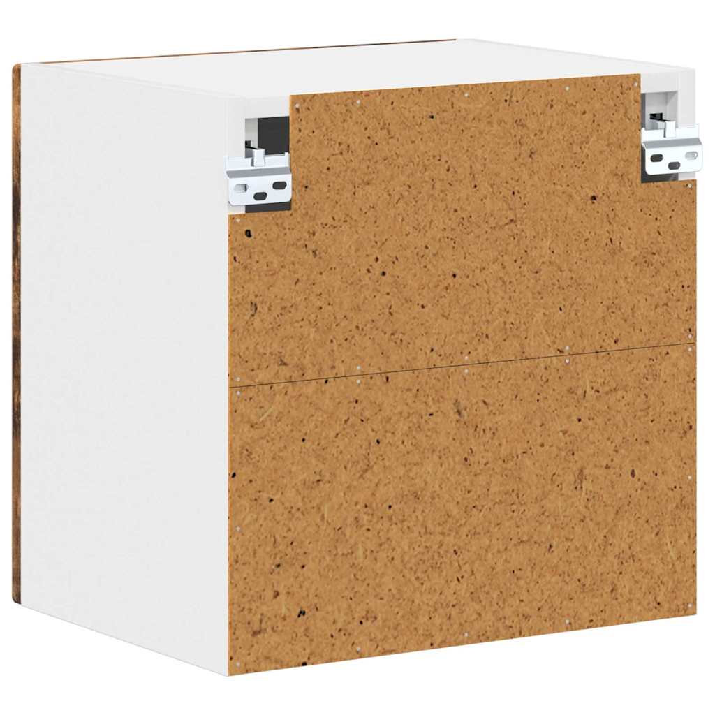 Vægskab til køkken med hylde 2 pcs Røget eg 40 x 31 x 40 cm