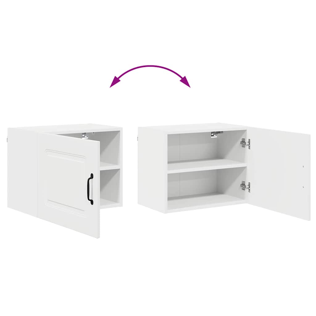 Vægskab til køkken med dør Hvid 50 x 31 x 40 cm Konstrueret træ