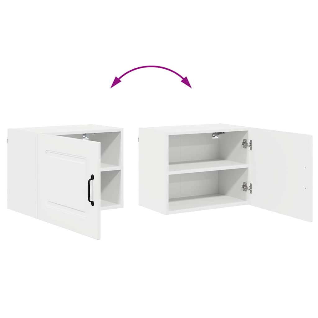 Vægskab til køkken med hylde Høj gloss hvid 50 x 31 x 40 cm