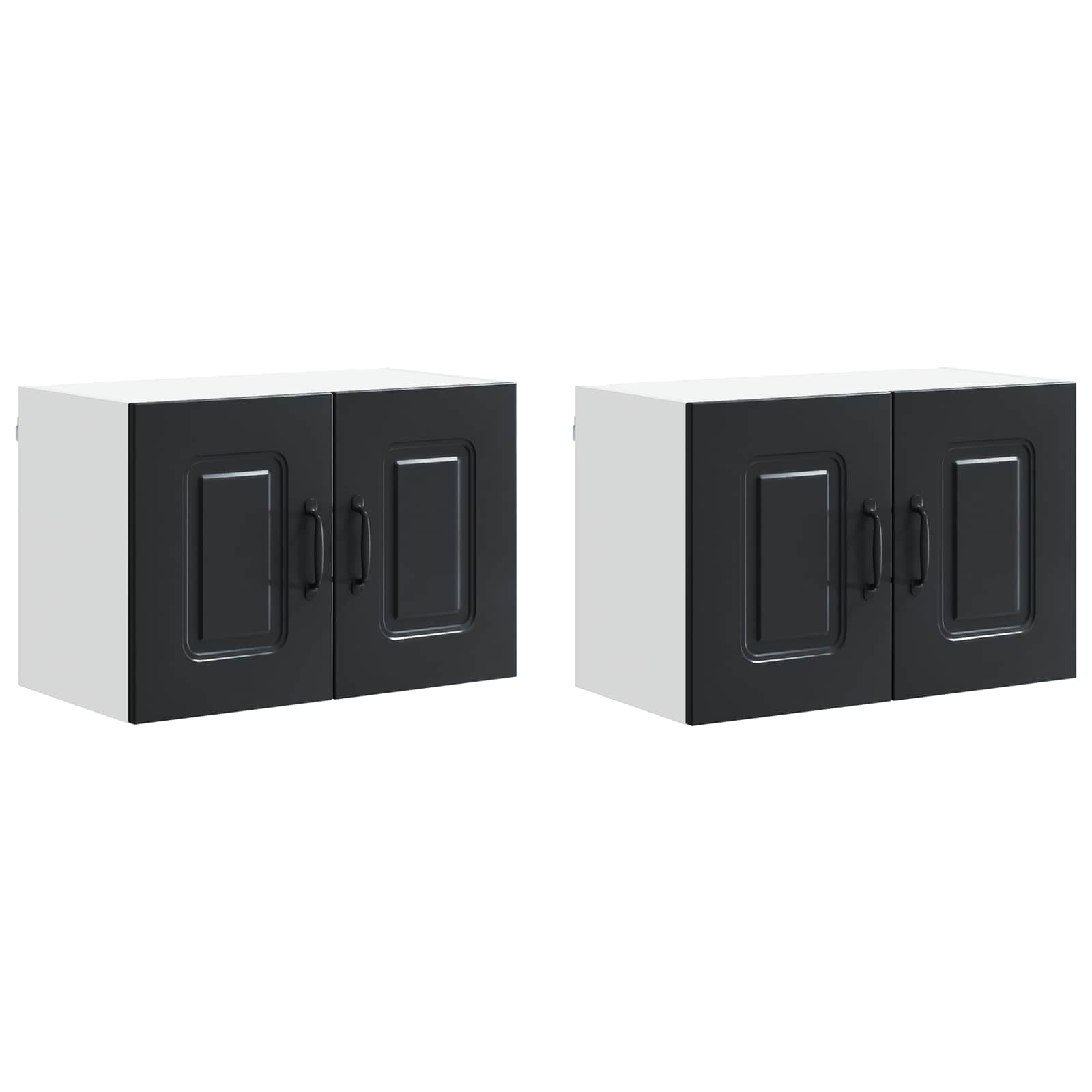 Panel til opvaskemaskine Kalmar 2 pcs Sort 60 x 31 x 40 cm