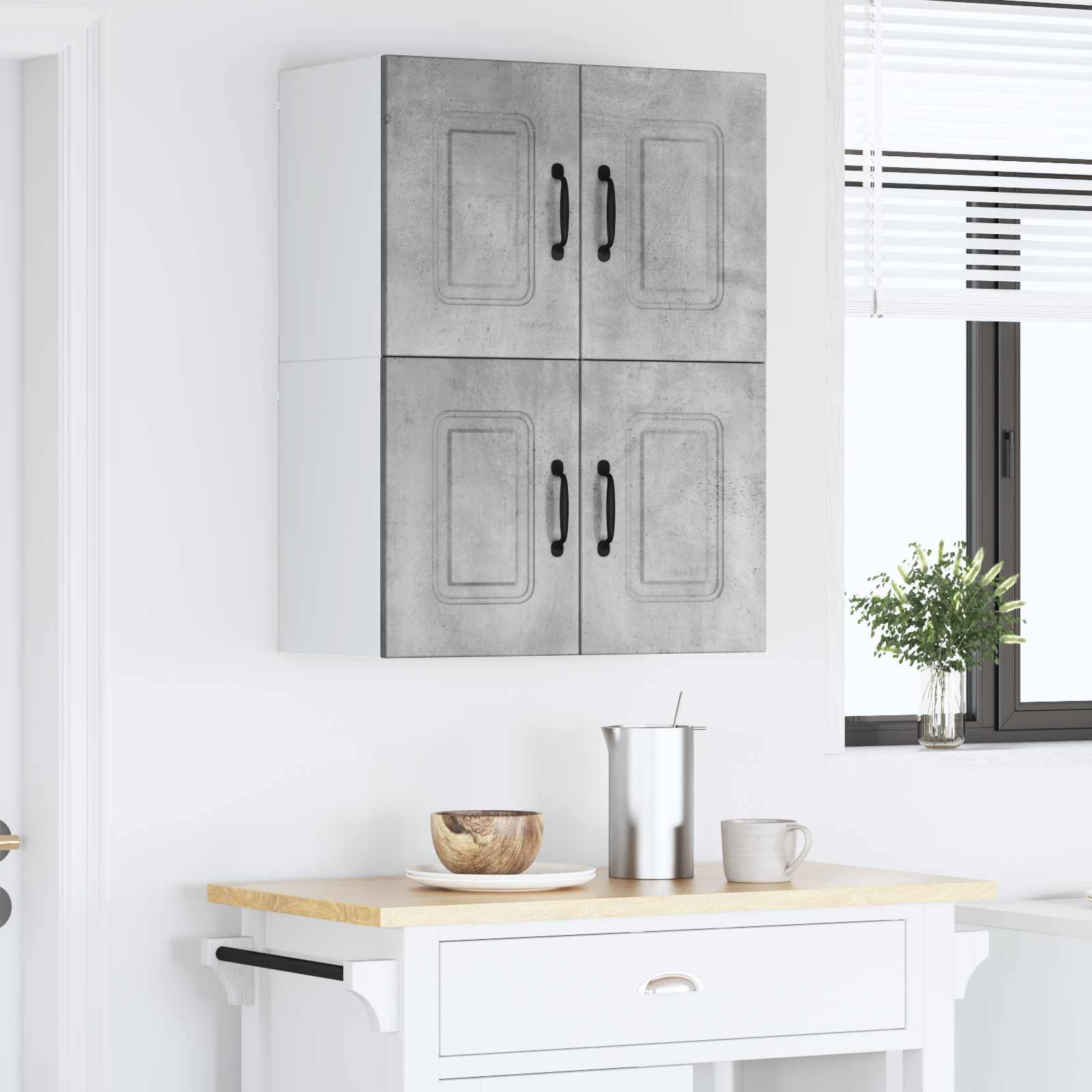 Panel til opvaskemaskine Kalmar 2 pcs Beton Grå 60 x 31 x 40 cm