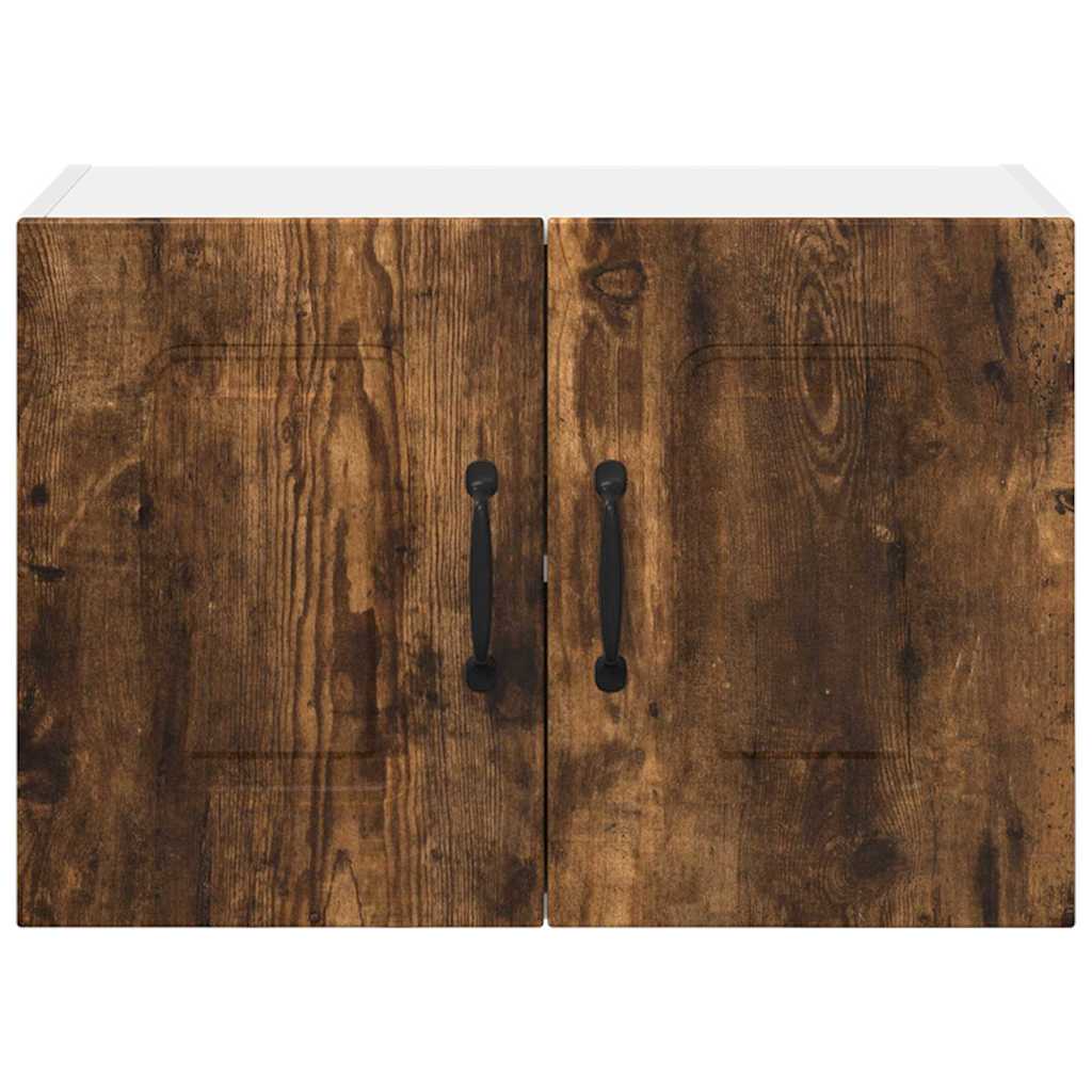 Vægskab til køkken med hylde 2 pcs Røget eg 60 x 31 x 40 cm