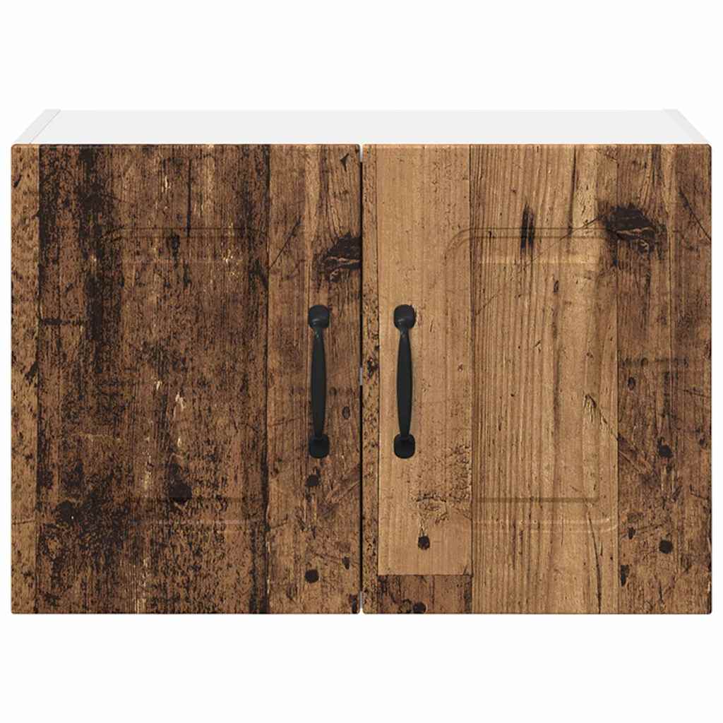 Vægskab til køkken med hylde 2 pcs Gammelt træ 60 x 31 x 40 cm