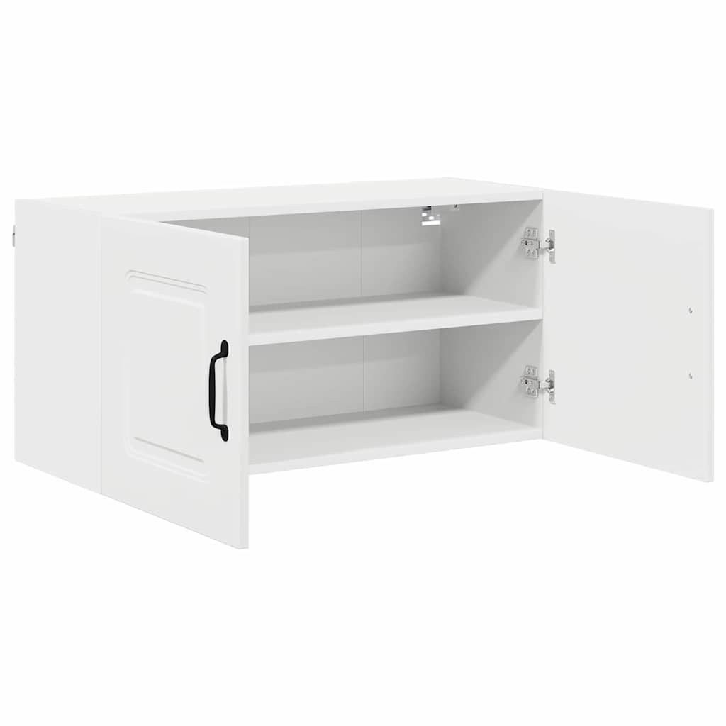 Vægskab til køkken med dør Hvid 80 x 31 x 40 cm Konstrueret træ