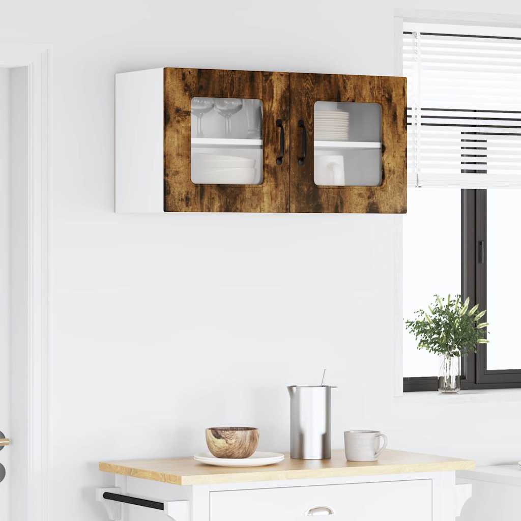 Vægskab til køkken Røget eg 80 x 31 x 40 cm Konstrueret træ