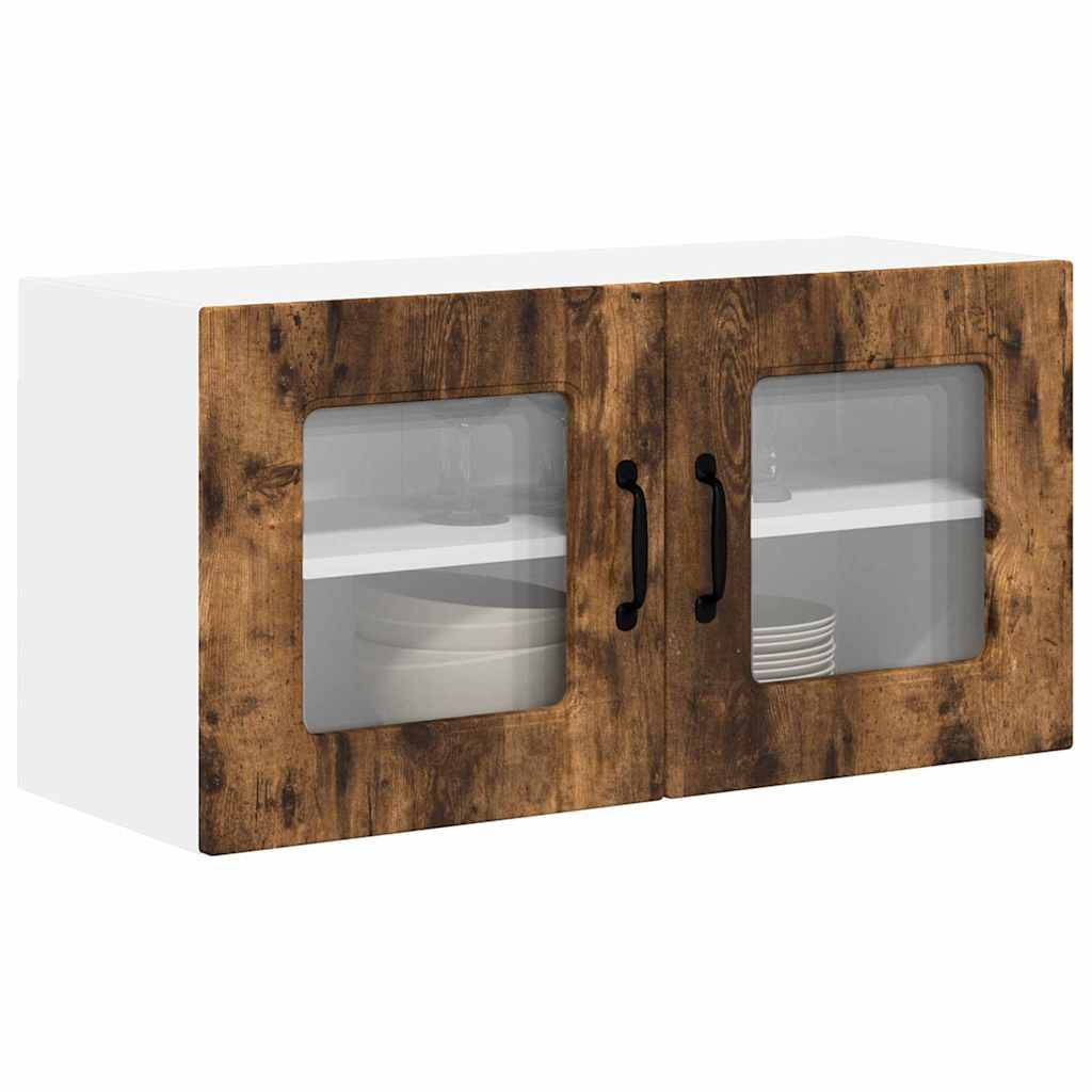 Vægskab til køkken Røget eg 80 x 31 x 40 cm Konstrueret træ