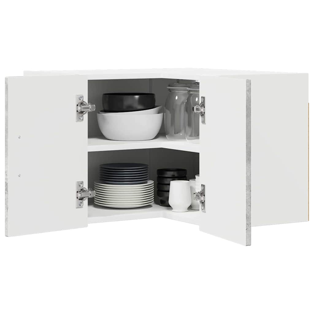 Vægskab til køkken Beton Grå 57 x 57 x 40 cm Konstrueret træ