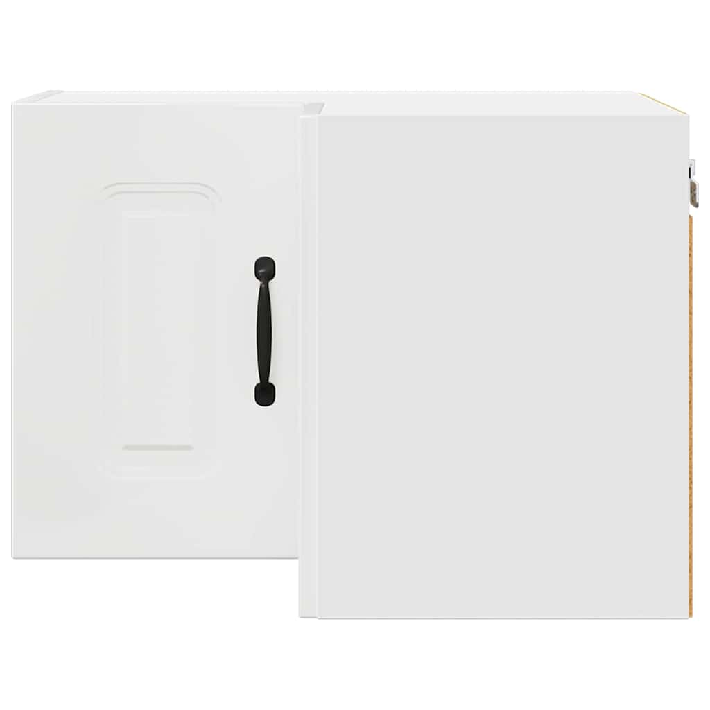 Vægskab til køkken med hylde Høj gloss hvid 57 x 57 x 40 cm