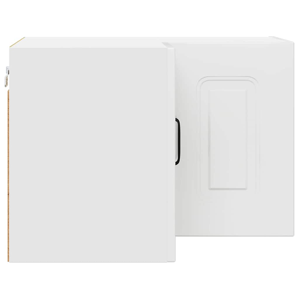 Vægskab til køkken med hylde Høj gloss hvid 57 x 57 x 40 cm