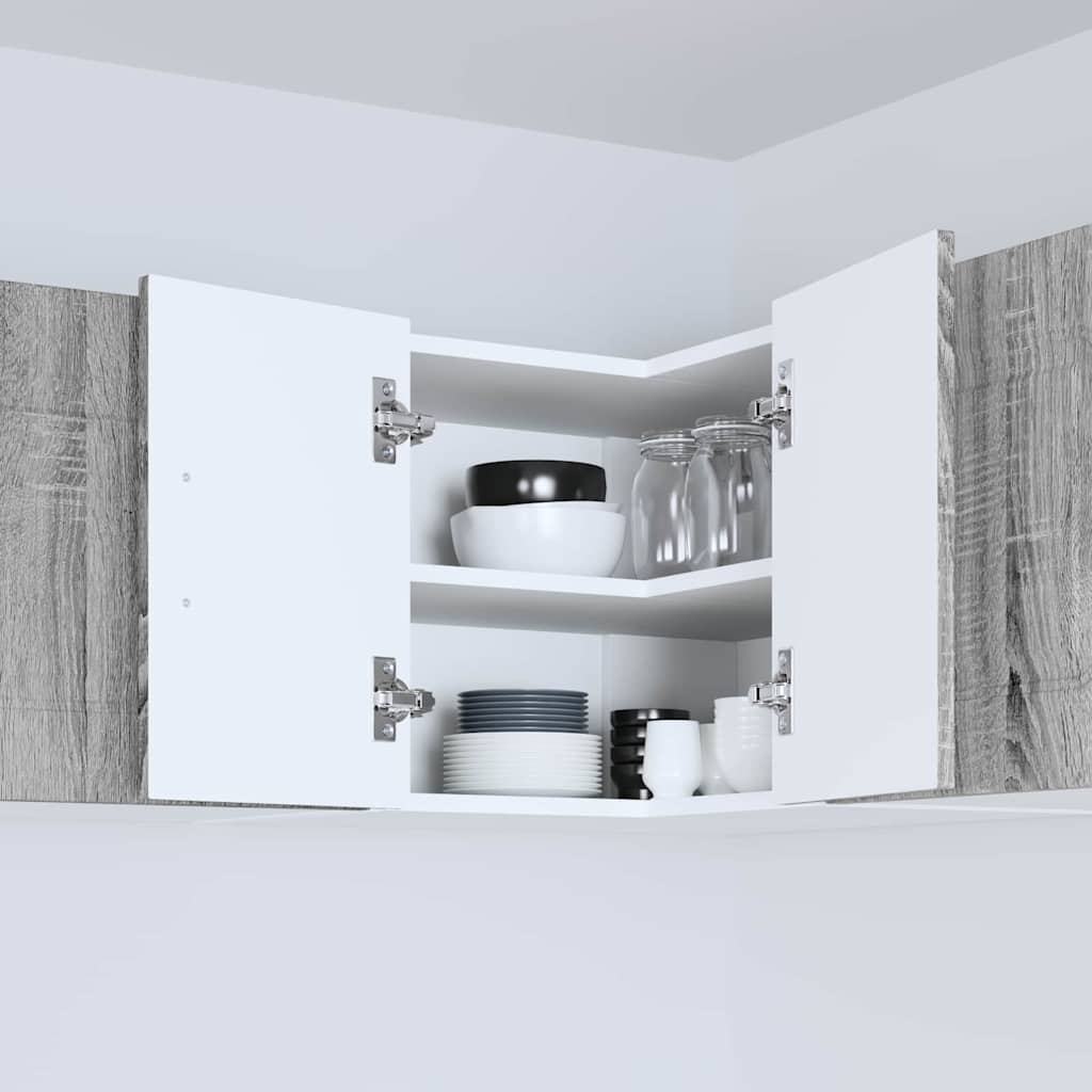 Vægskab til køkken Grå Sonoma 57 x 57 x 40 cm Konstrueret træ