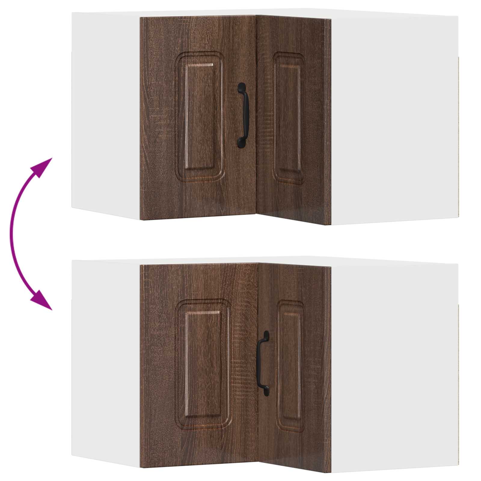 Panel til opvaskemaskine Kalmar Brun eg 57 x 57 x 40 cm