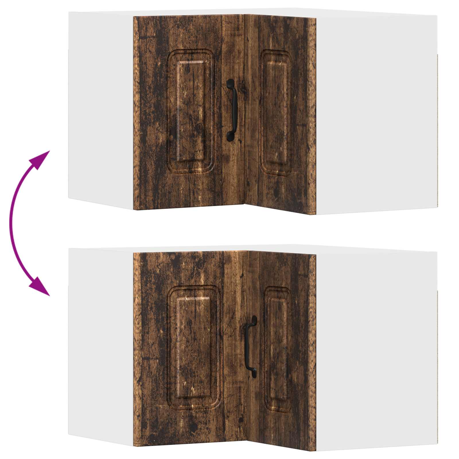 Panel til opvaskemaskine Kalmar Gammelt træ 57 x 57 x 40 cm