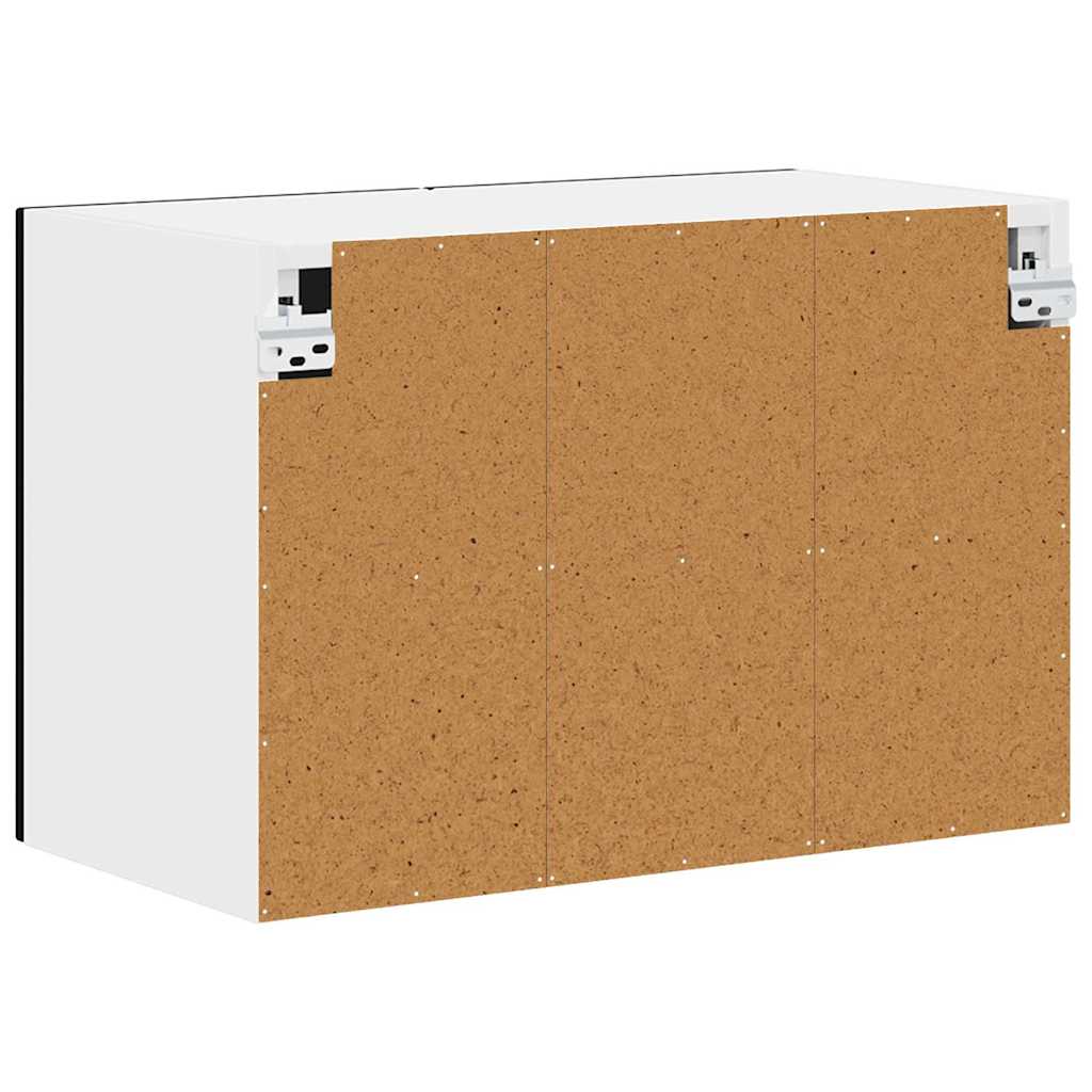 Vægskab til køkken med dør Sort 60 x 31 x 40 cm Konstrueret træ