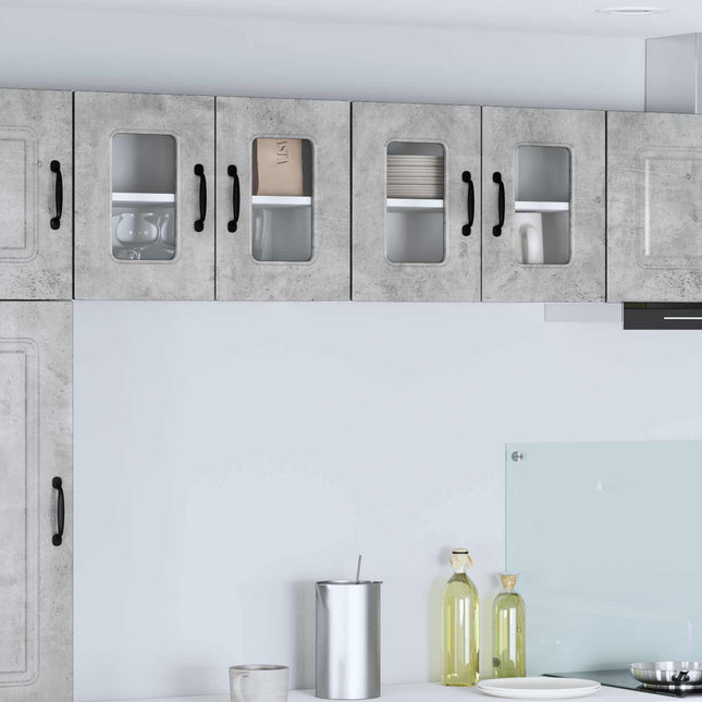 Panel til opvaskemaskine Kalmar 2 pcs Beton Grå 60 x 31 x 40 cm