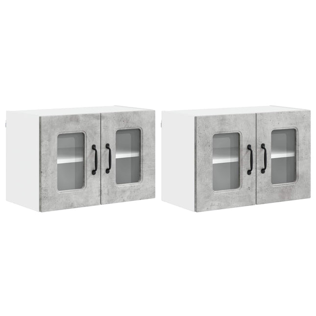 Panel til opvaskemaskine Kalmar 2 pcs Beton Grå 60 x 31 x 40 cm