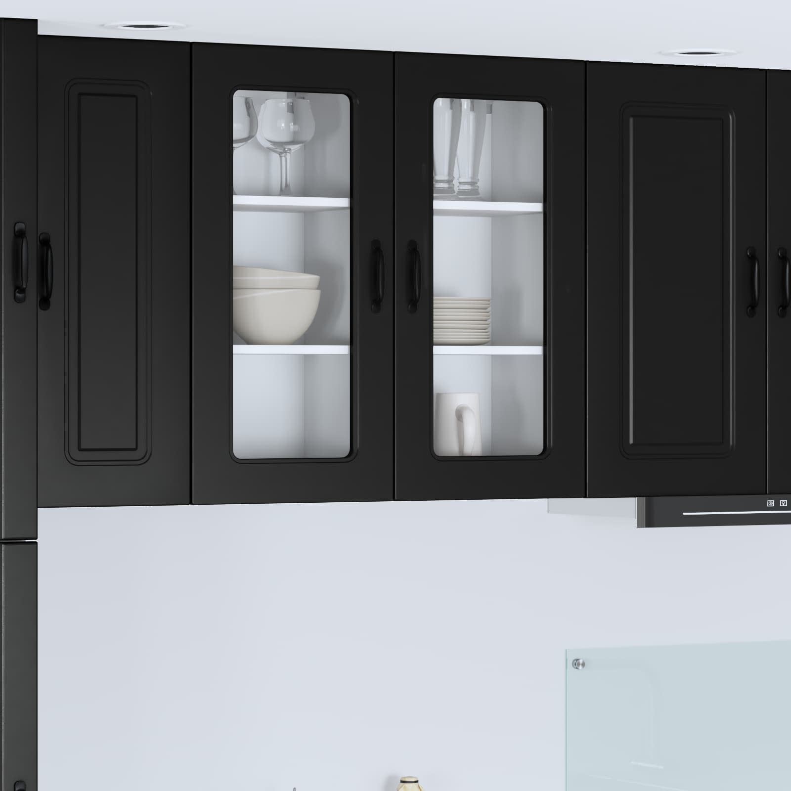 Panel til opvaskemaskine Kalmar Sort 40 x 31 x 80 cm