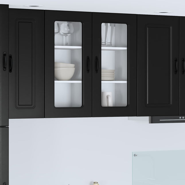 Panel til opvaskemaskine Kalmar 2 pcs Sort 40 x 31 x 80 cm