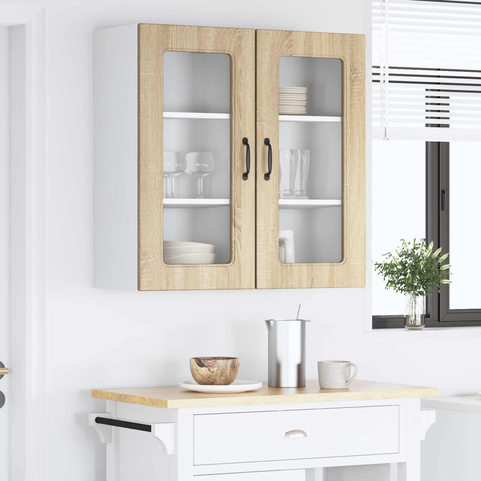 Panel til opvaskemaskine Kalmar 2 pcs Sonoma eg 40 x 31 x 80 cm