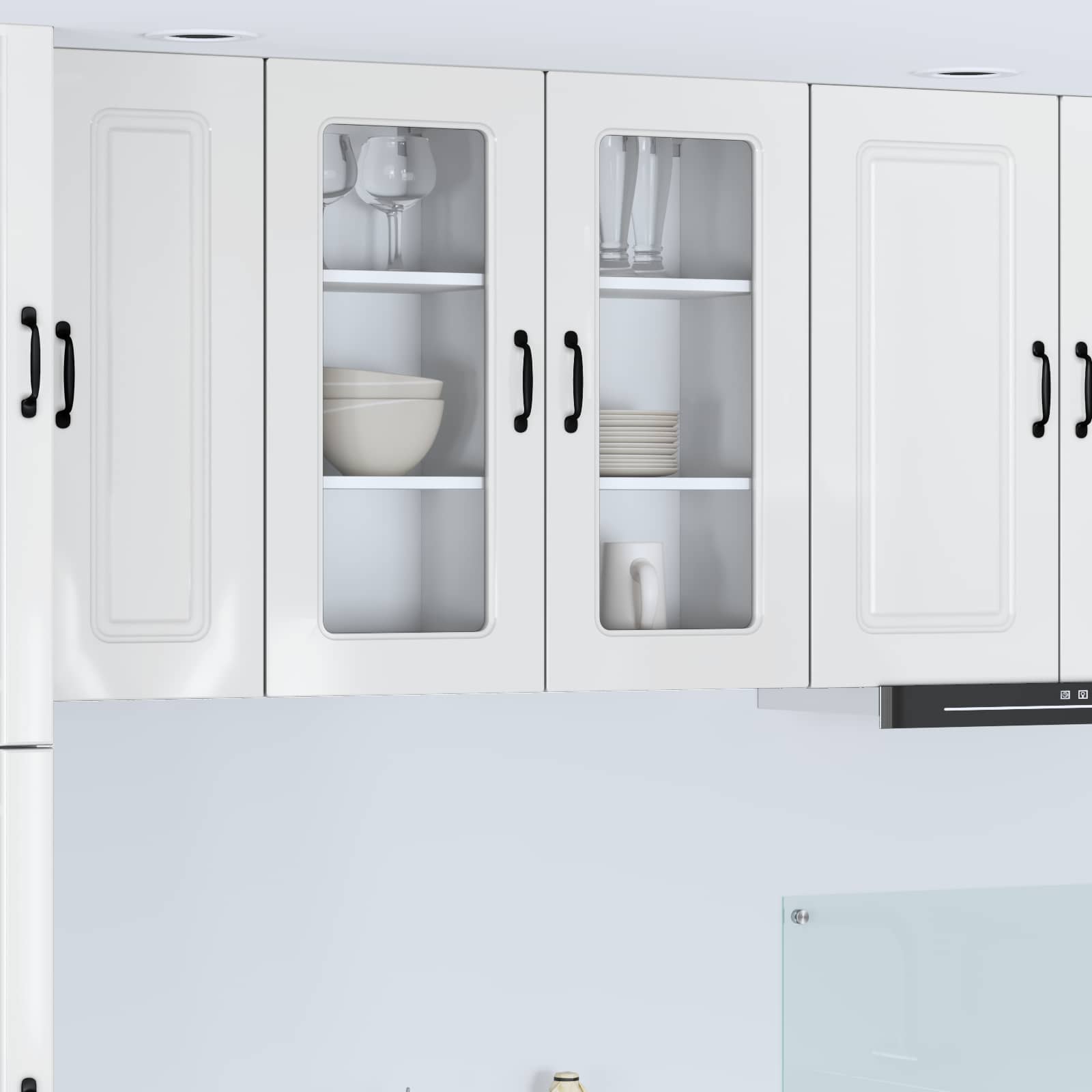 Panel til opvaskemaskine Kalmar Høj gloss hvid 40 x 31 x 80 cm