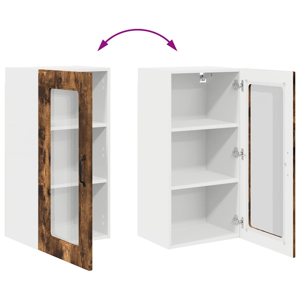 Vægskab til køkken Røget eg 40 x 31 x 80 cm Konstrueret træ