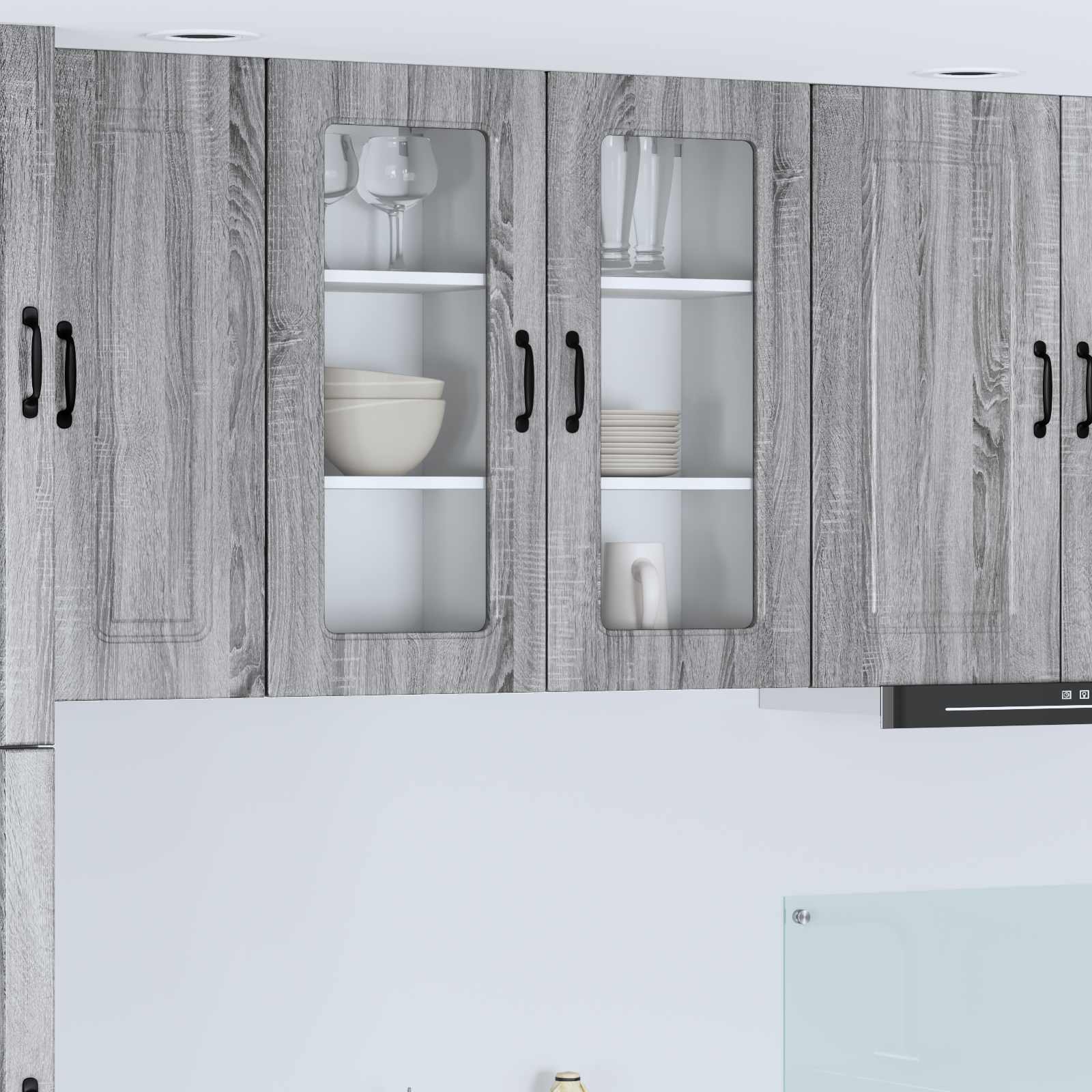 Panel til opvaskemaskine Kalmar 2 pcs Grå Sonoma