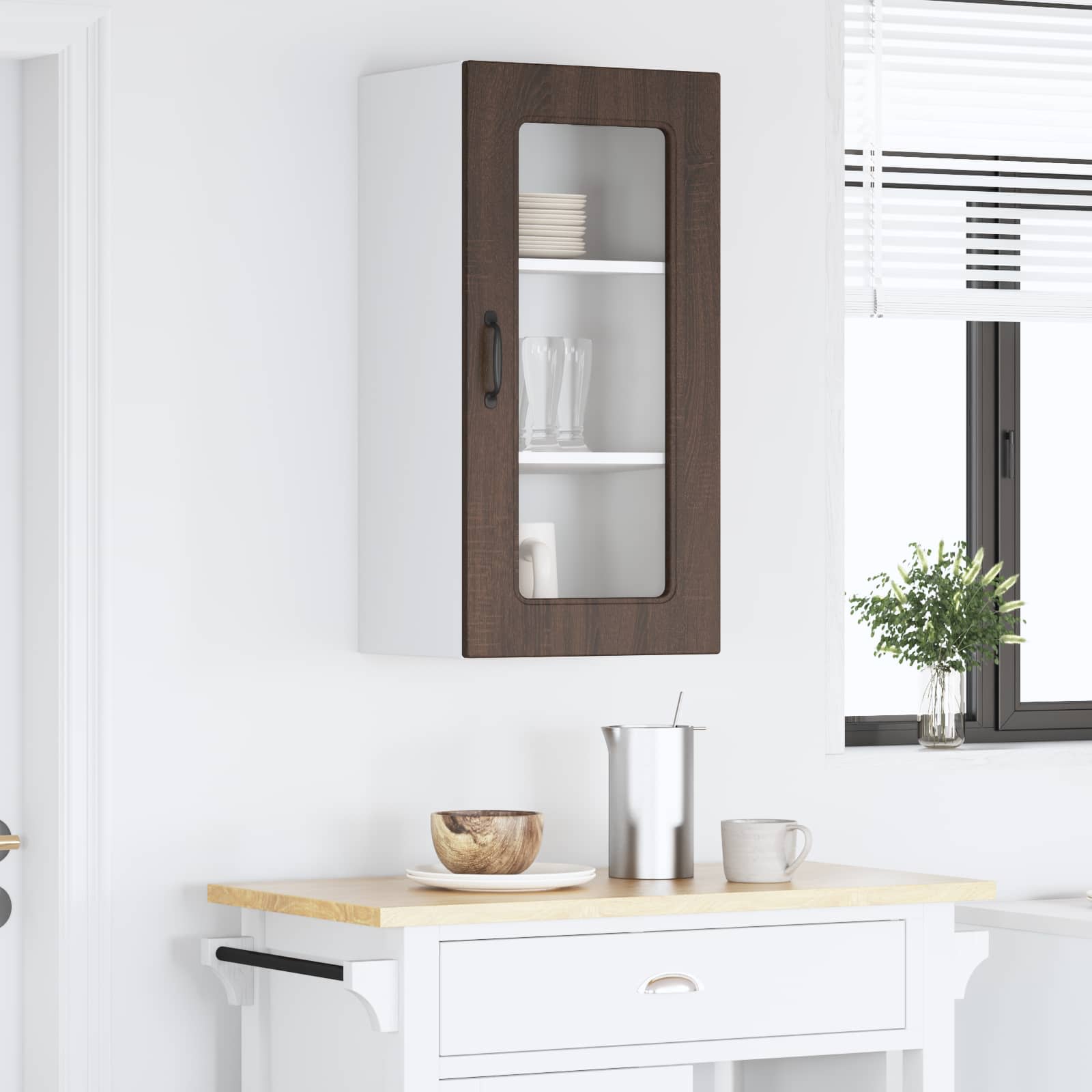Panel til opvaskemaskine Kalmar Brun eg 40 x 31 x 80 cm
