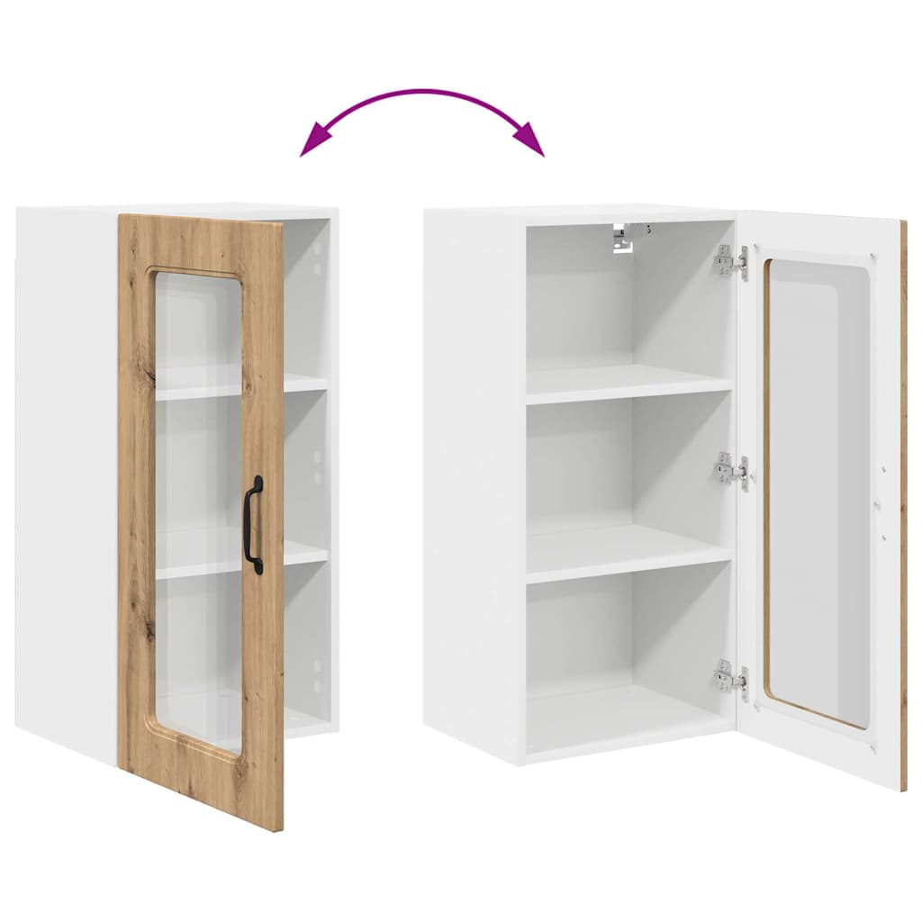 Vægskab til køkken med hylde Artisan Egetræ 40 x 31 x 80 cm