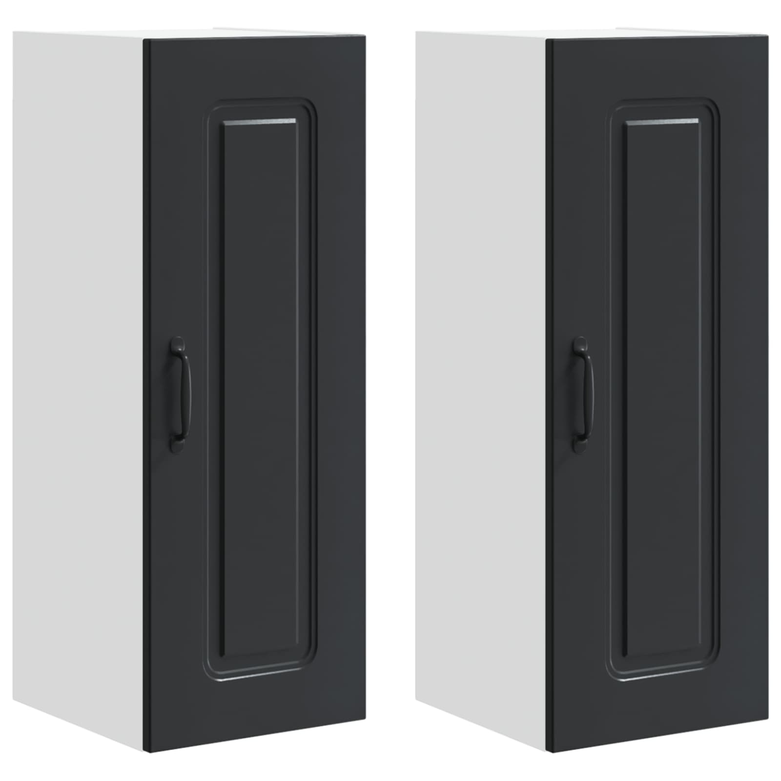 Panel til opvaskemaskine Kalmar 2 pcs Sort 30 x 31 x 80 cm