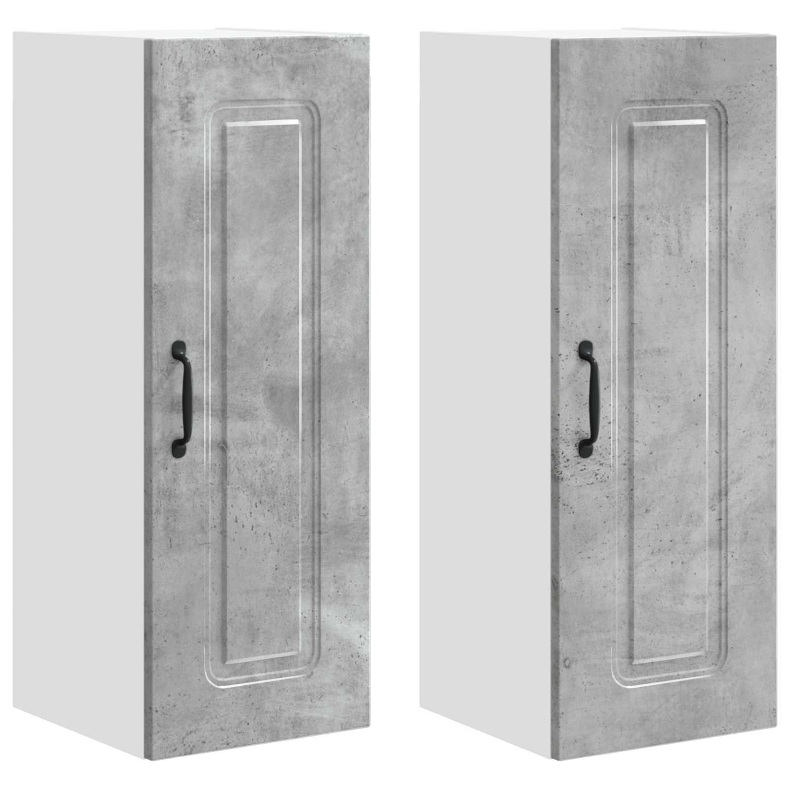 Panel til opvaskemaskine Kalmar 2 pcs Beton Grå 30 x 31 x 80 cm