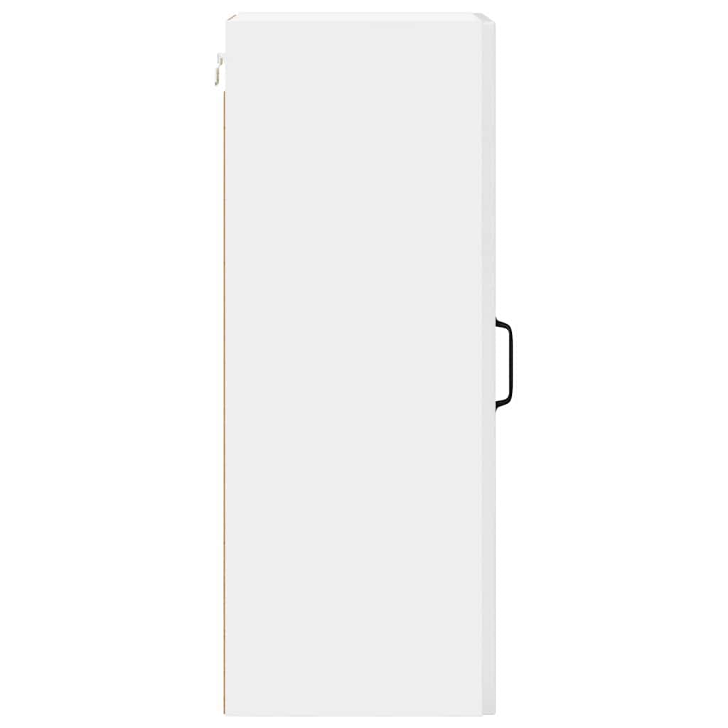 Vægskab til køkken med hylde Høj gloss hvid 30 x 31 x 80 cm