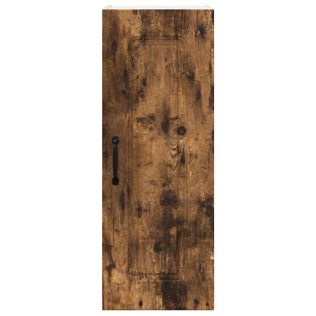 Vægskab til køkken med hylde 2 pcs Røget eg 30 x 31 x 80 cm