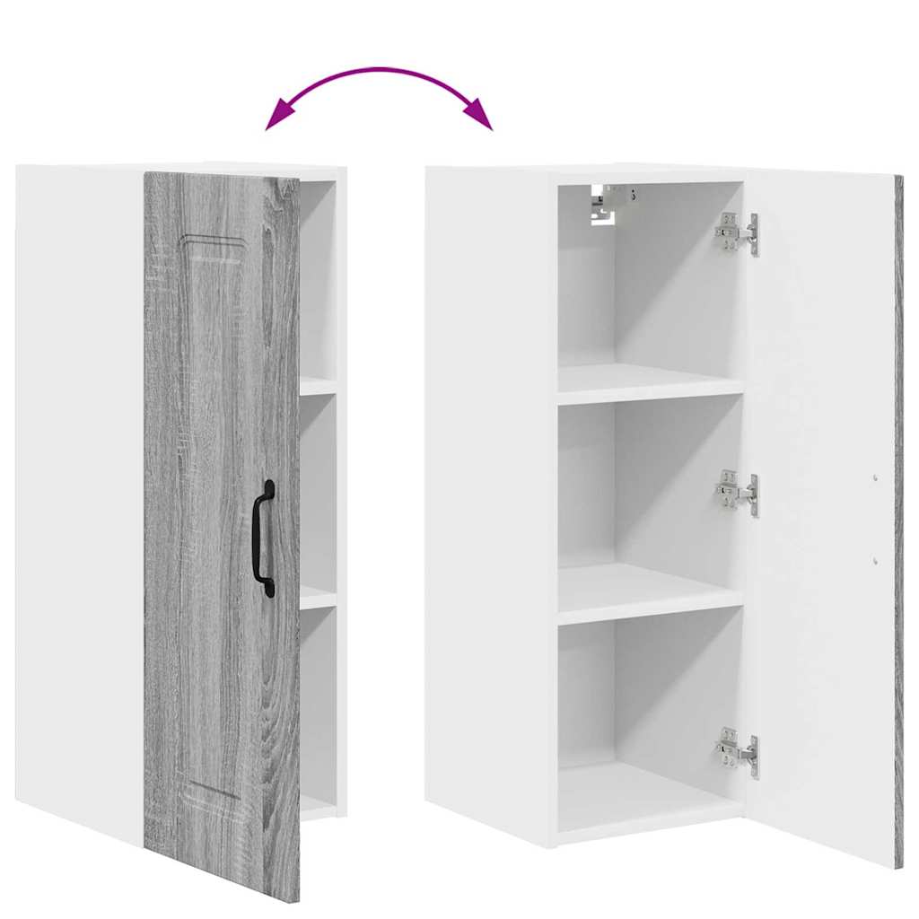 Vægskab til køkken Grå Sonoma 30 x 31 x 80 cm Konstrueret træ