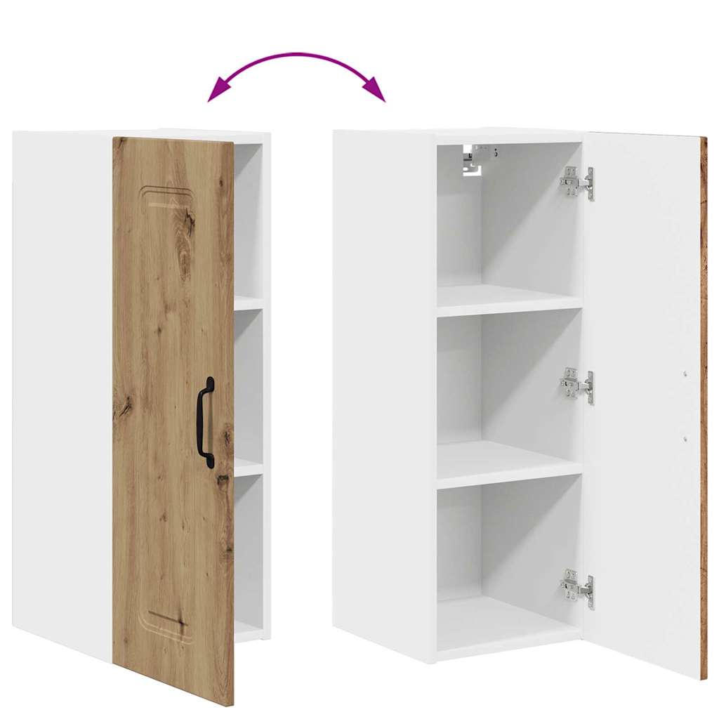 Vægskab til køkken med hylde Artisan Egetræ 30 x 31 x 80 cm