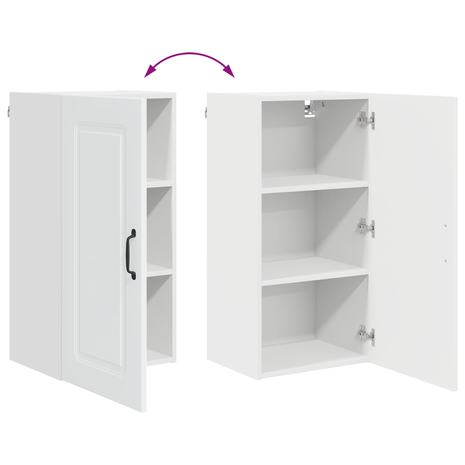 Panel til opvaskemaskine Kalmar Hvid 40 x 31 x 80 cm