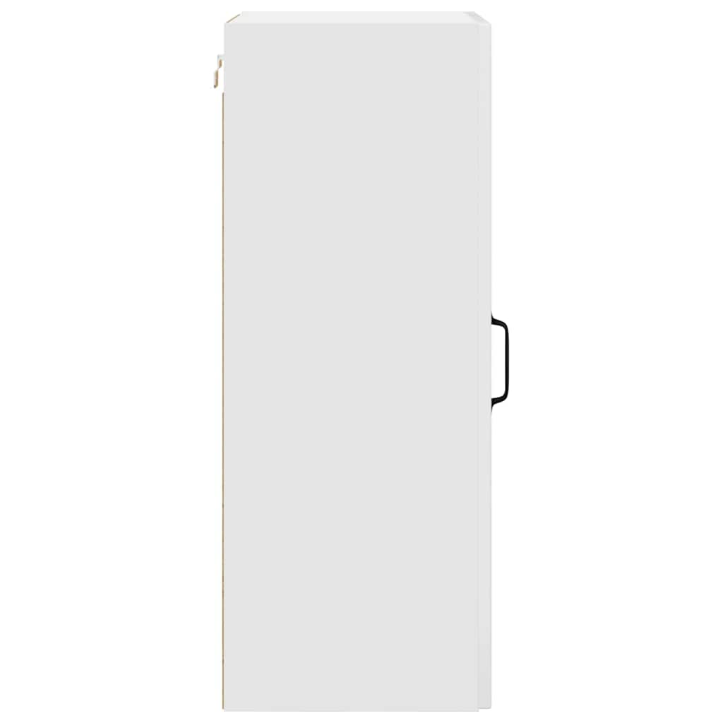 Vægskab til køkken med hylde Høj gloss hvid 40 x 31 x 80 cm