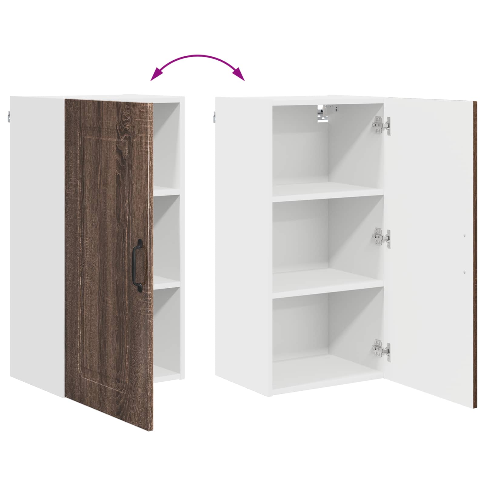 Panel til opvaskemaskine Kalmar Brun eg 40 x 31 x 80 cm