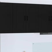 Vægskab til køkken med dør Sort 80 x 31 x 80 cm Konstrueret træ