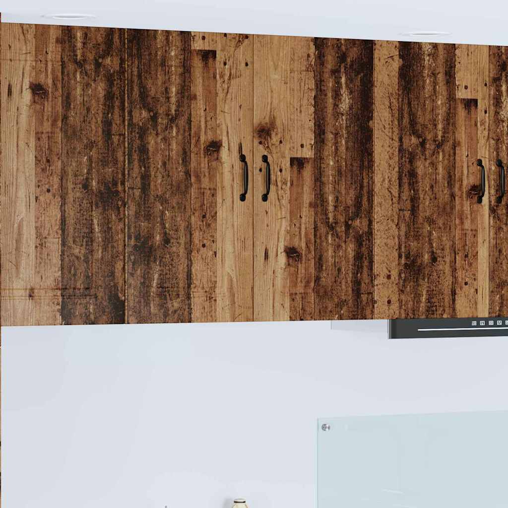 Vægskab til køkken Gammelt træ 80 x 31 x 80 cm Konstrueret træ