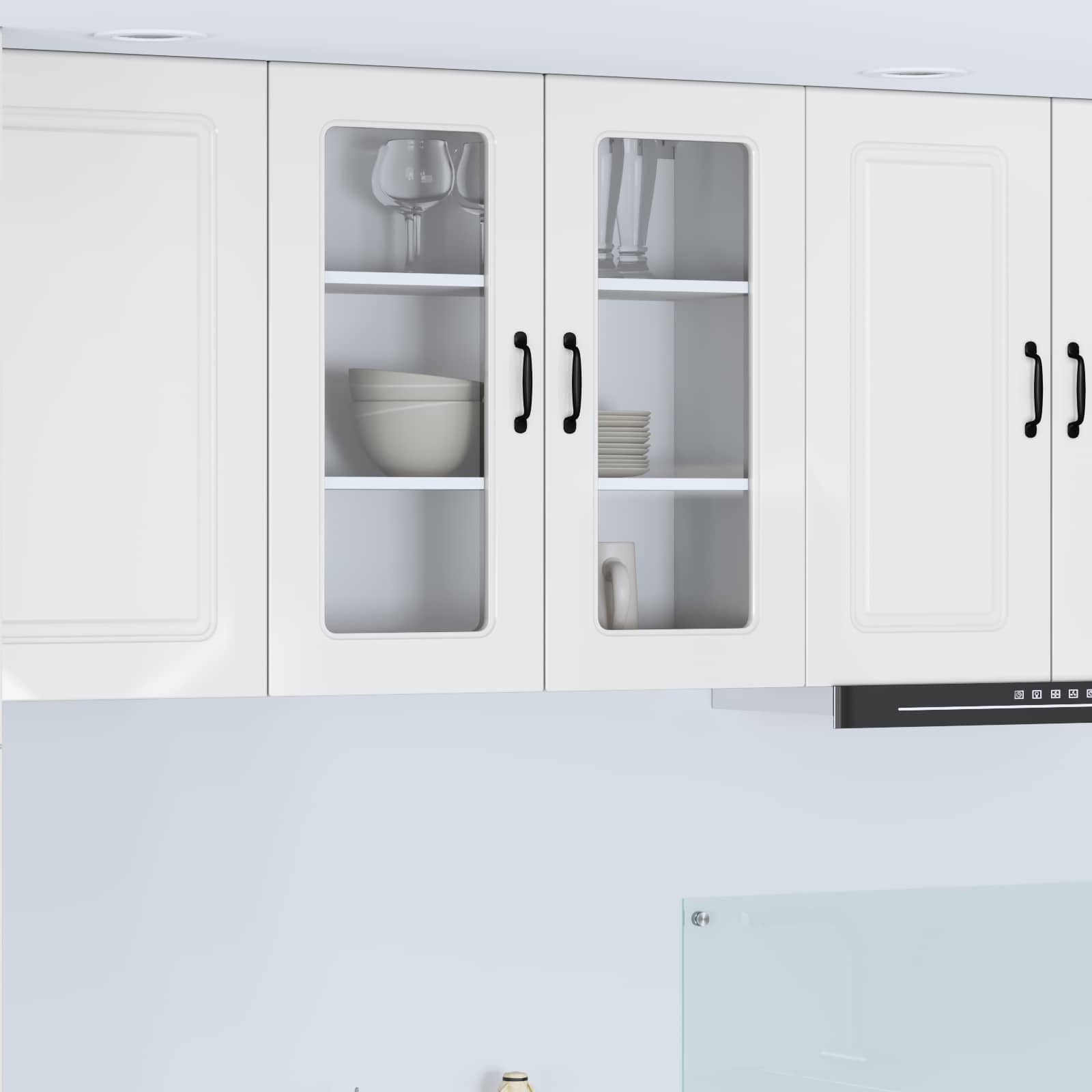 Panel til opvaskemaskine Kalmar Høj gloss hvid 80 x 31 x 80 cm