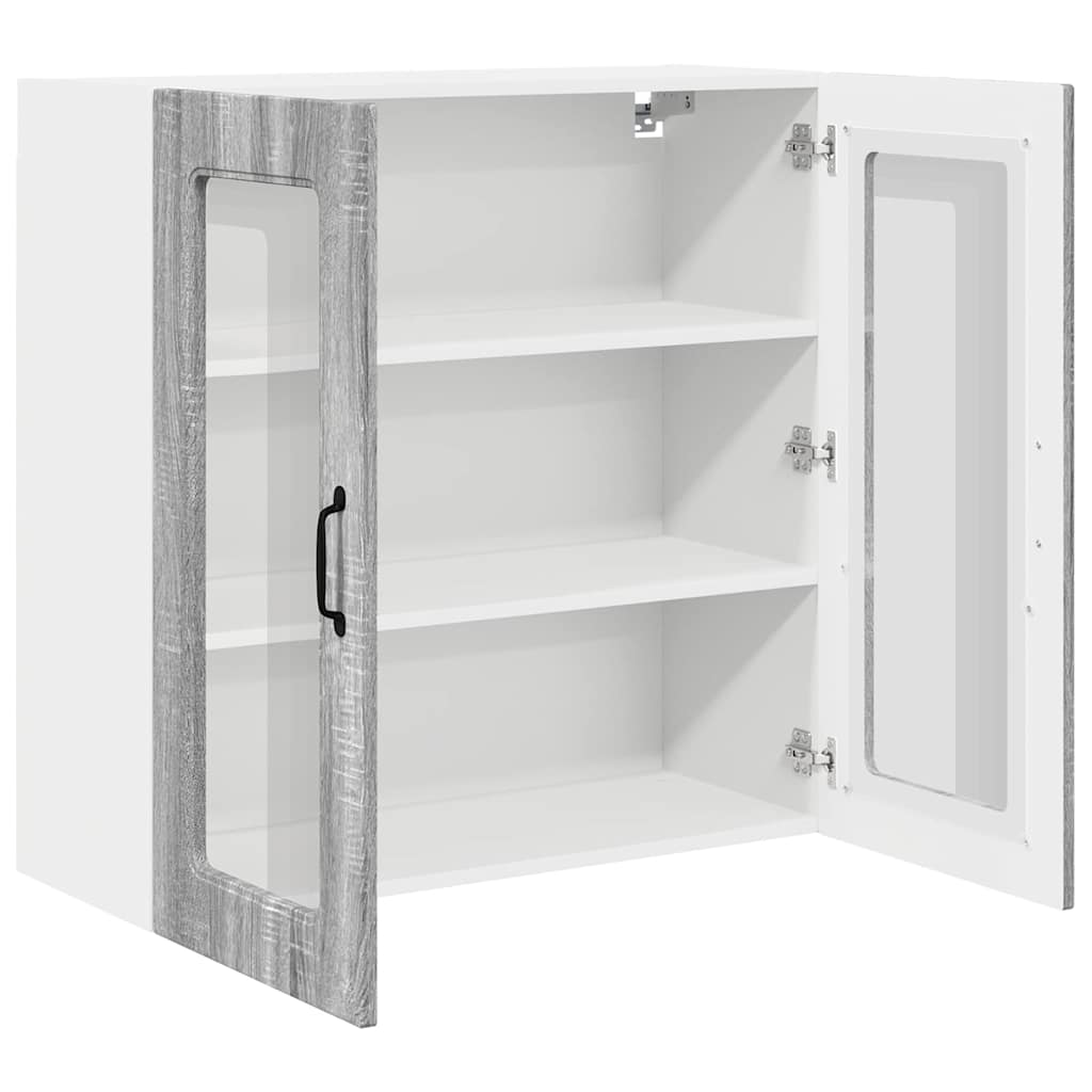 Vægskab til køkken Grå Sonoma 80 x 31 x 80 cm Konstrueret træ