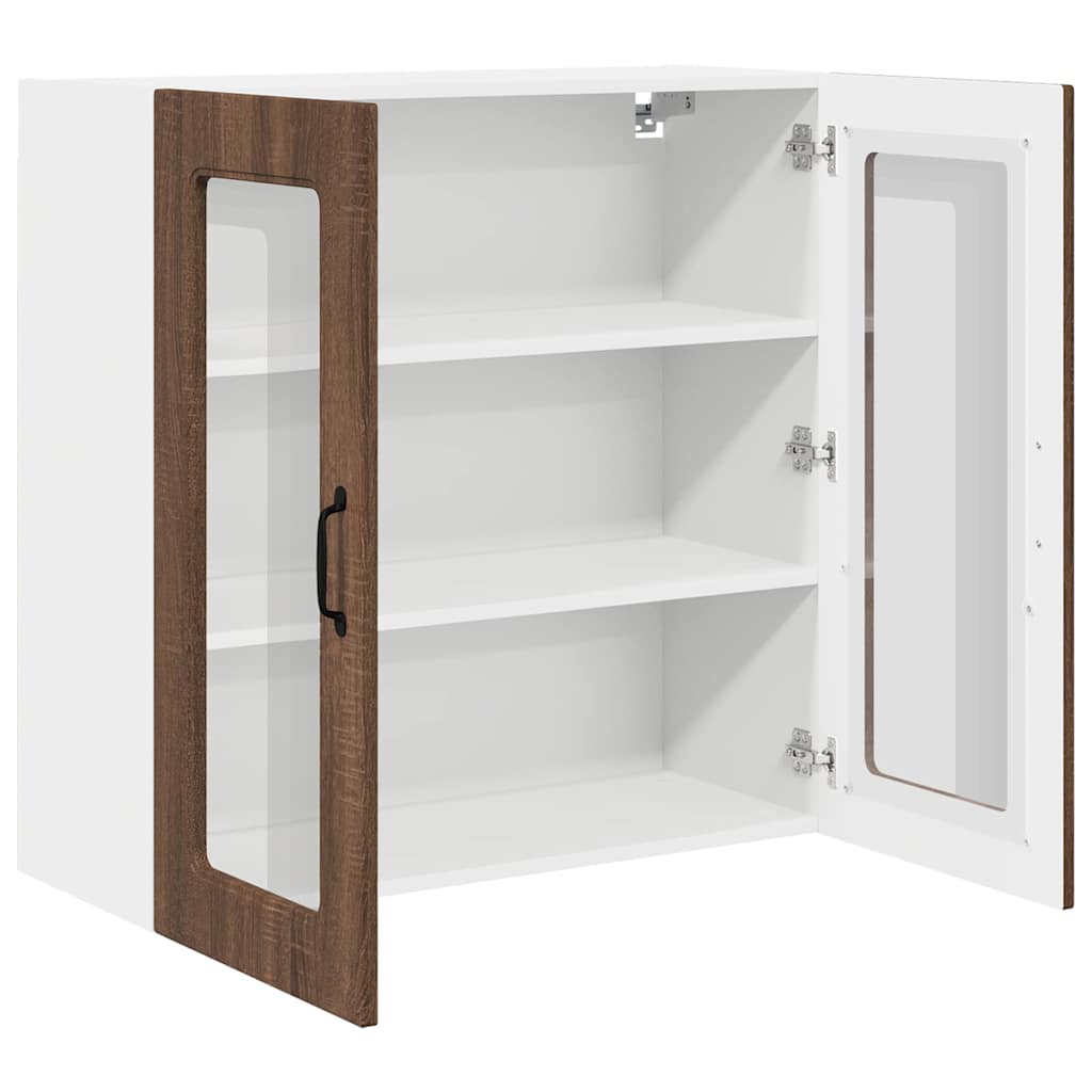 Vægskab til køkken Brun eg 80 x 31 x 80 cm Konstrueret træ