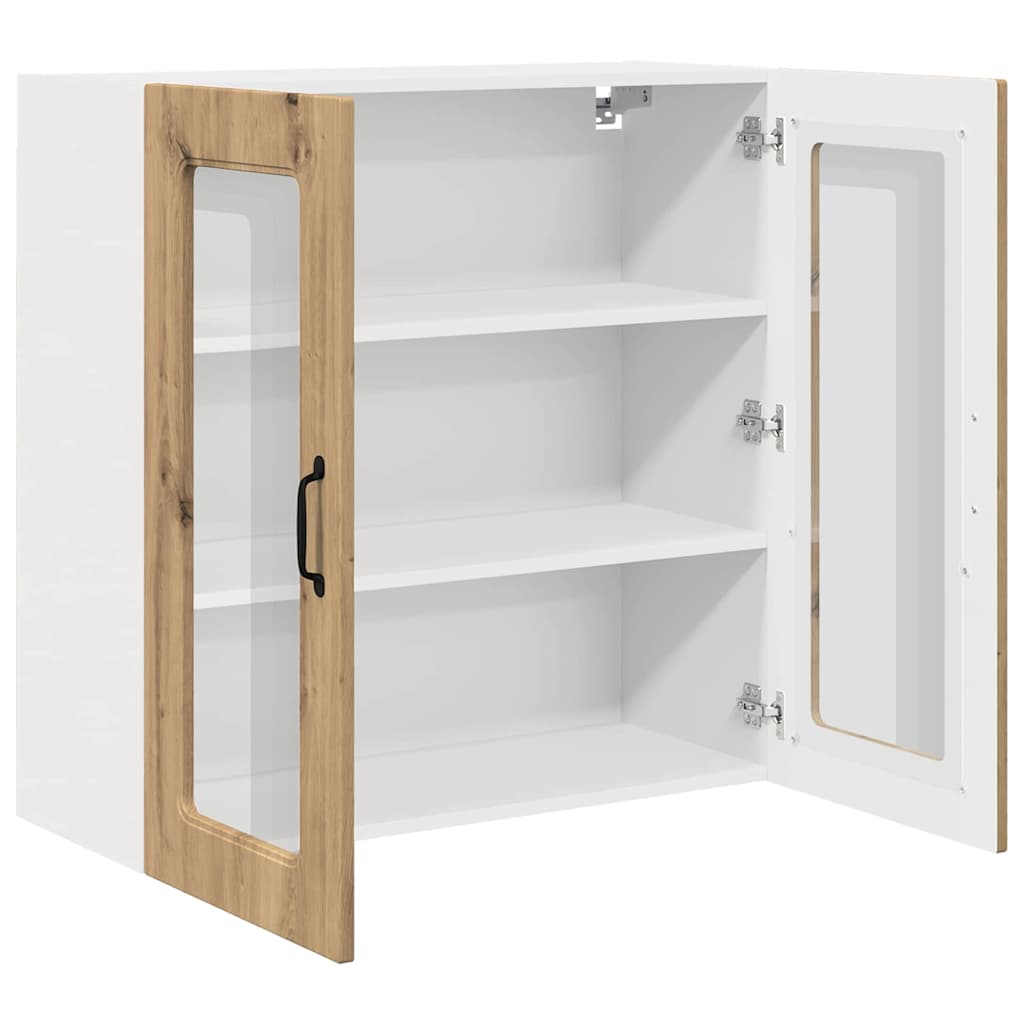 Vægskab til køkken med hylde Artisan Egetræ 80 x 31 x 80 cm