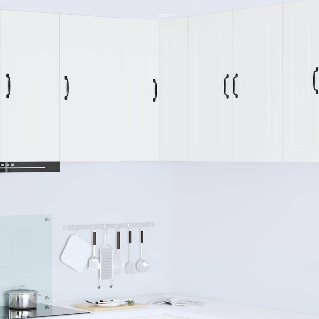 Vægskab til køkken med dør Hvid 57 x 57 x 80 cm Konstrueret træ