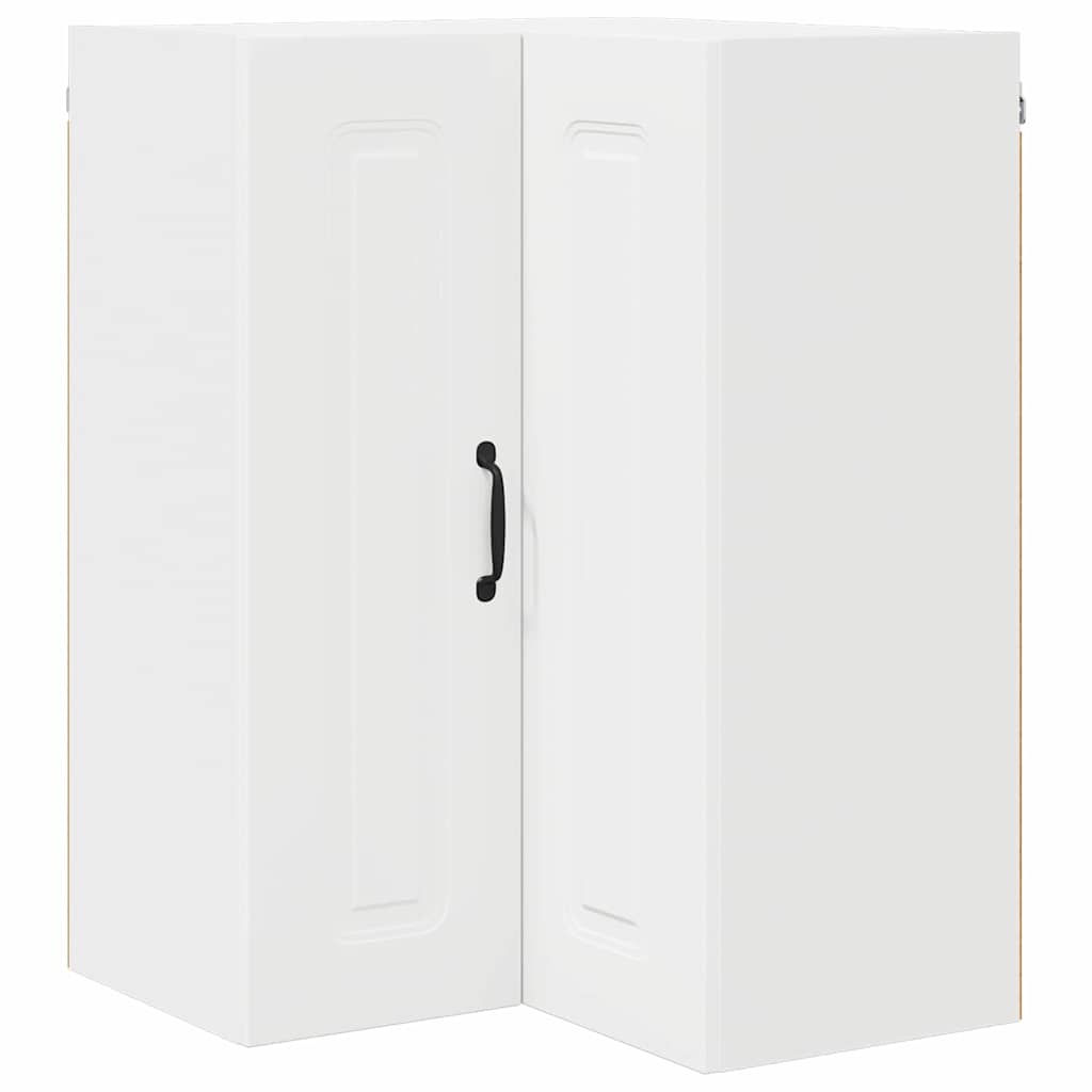 Vægskab til køkken med dør Hvid 57 x 57 x 80 cm Konstrueret træ