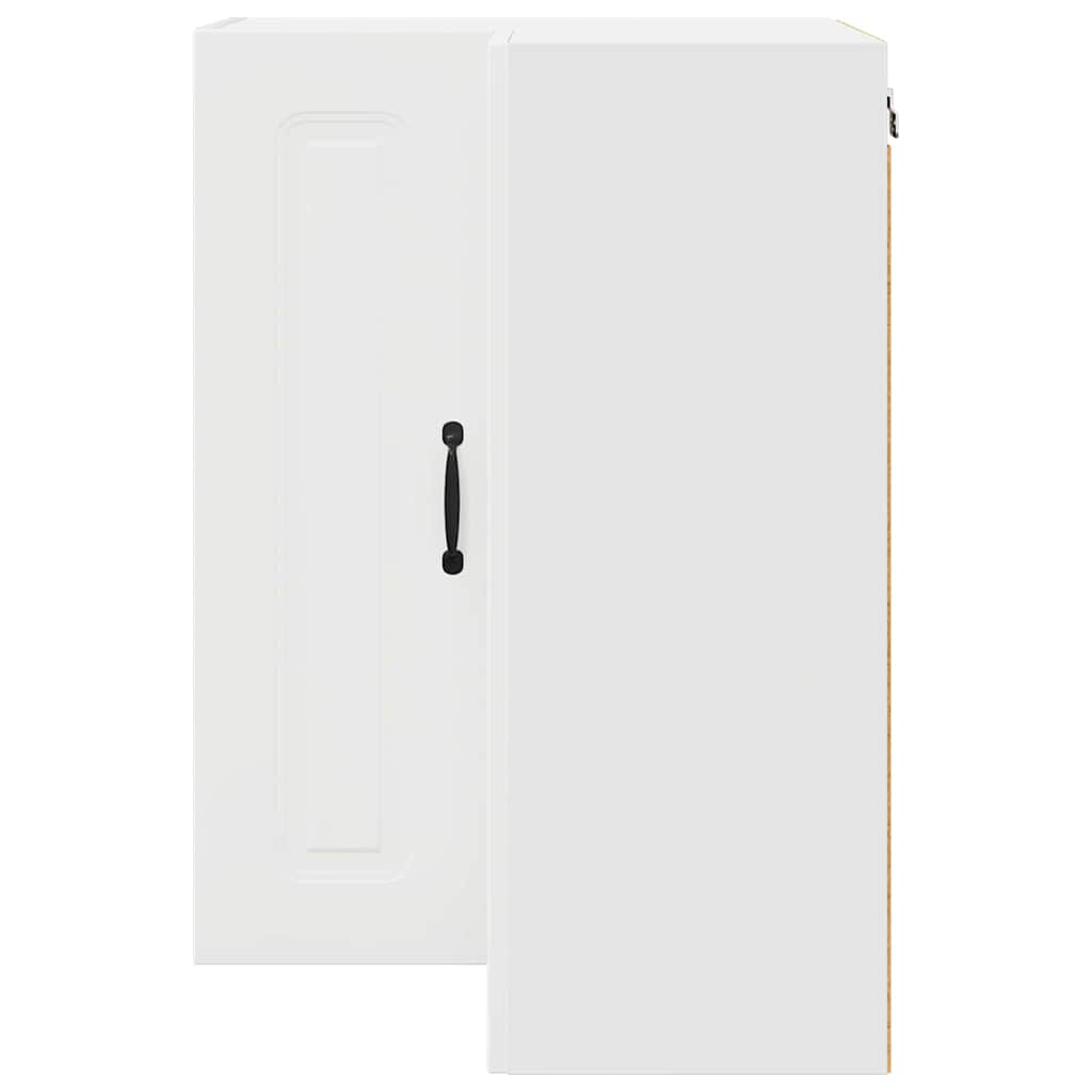 Vægskab til køkken med dør Hvid 57 x 57 x 80 cm Konstrueret træ