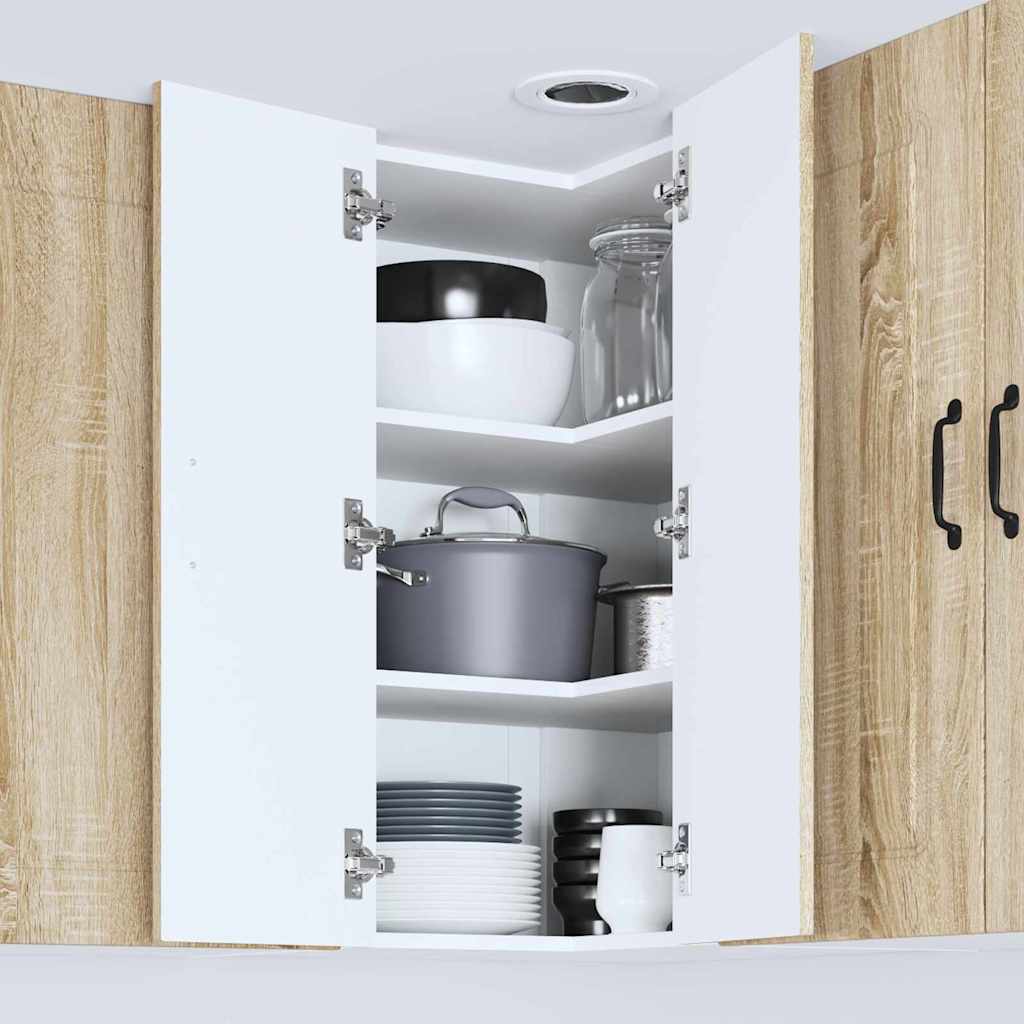 Vægskab til køkken Sonoma eg 57 x 57 x 80 cm Konstrueret træ