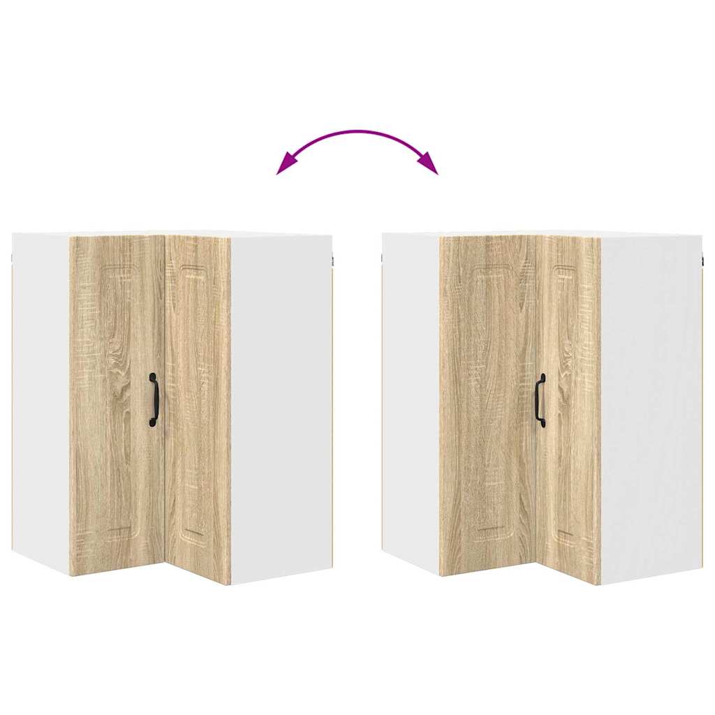 Vægskab til køkken Sonoma eg 57 x 57 x 80 cm Konstrueret træ