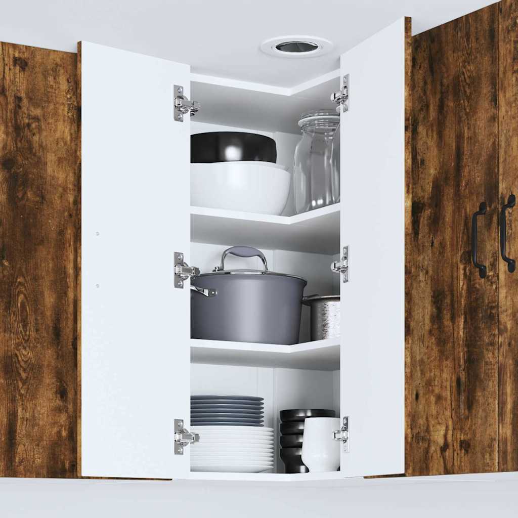 Vægskab til køkken Røget eg 57 x 57 x 80 cm Konstrueret træ